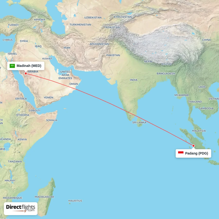 MED - PDG route map