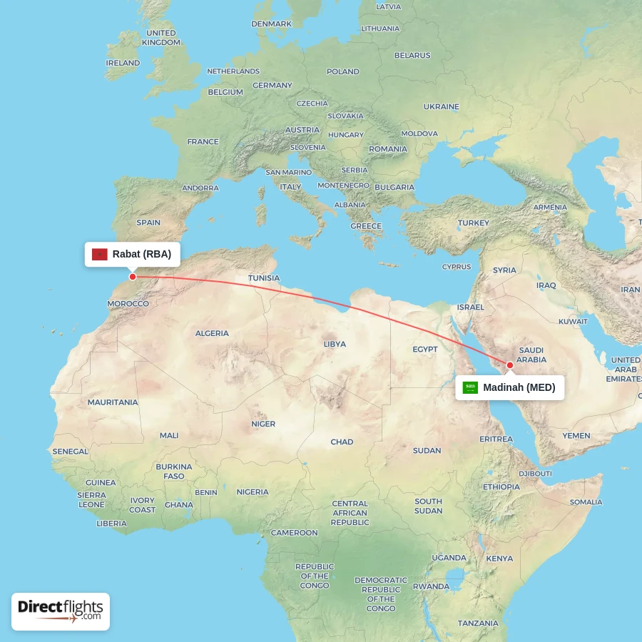 MED - RBA route map