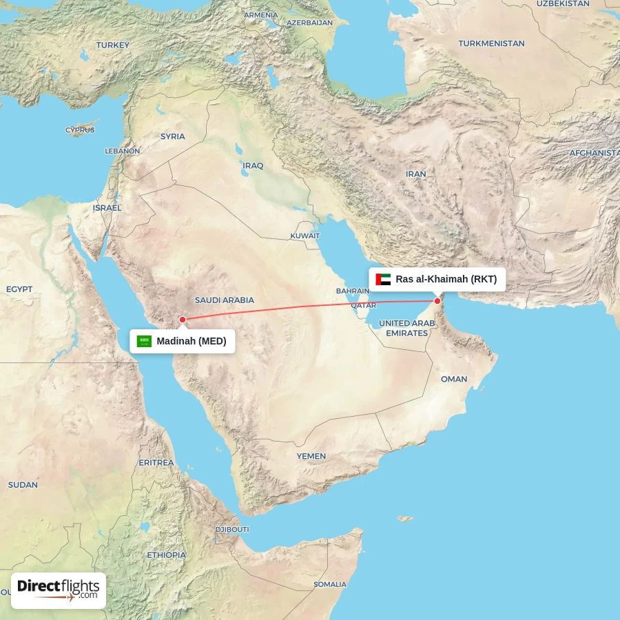 MED - RKT route map