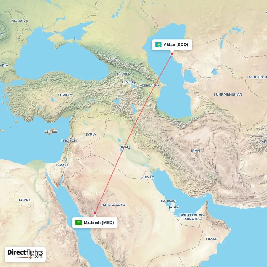 MED - SCO route map
