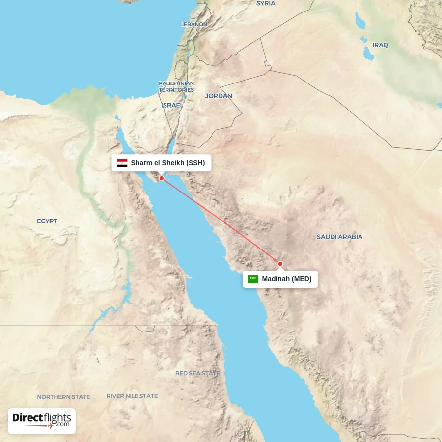 MED - SSH route map