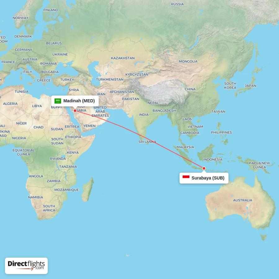 MED - SUB route map