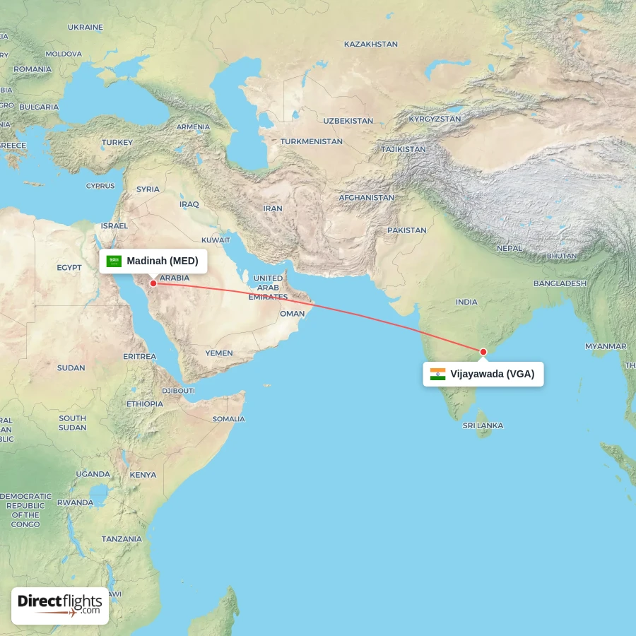 MED - VGA route map