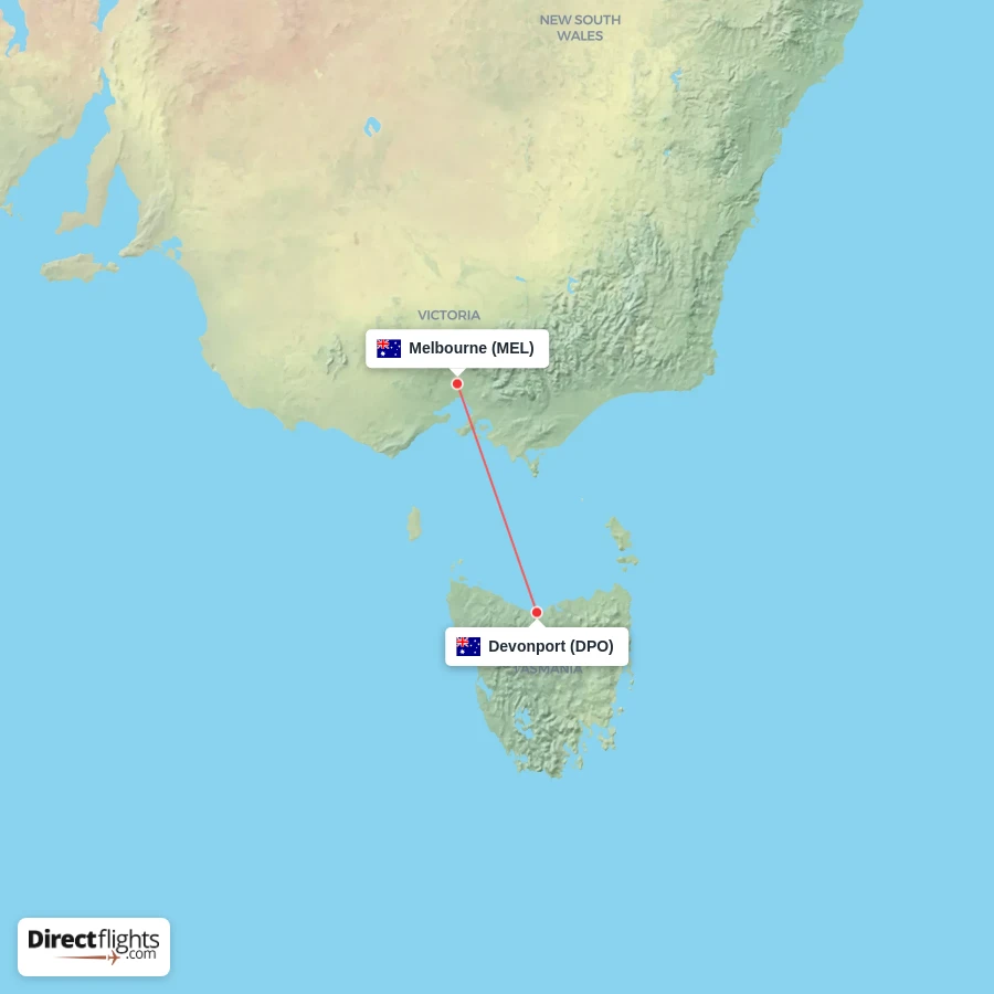 MEL - DPO route map