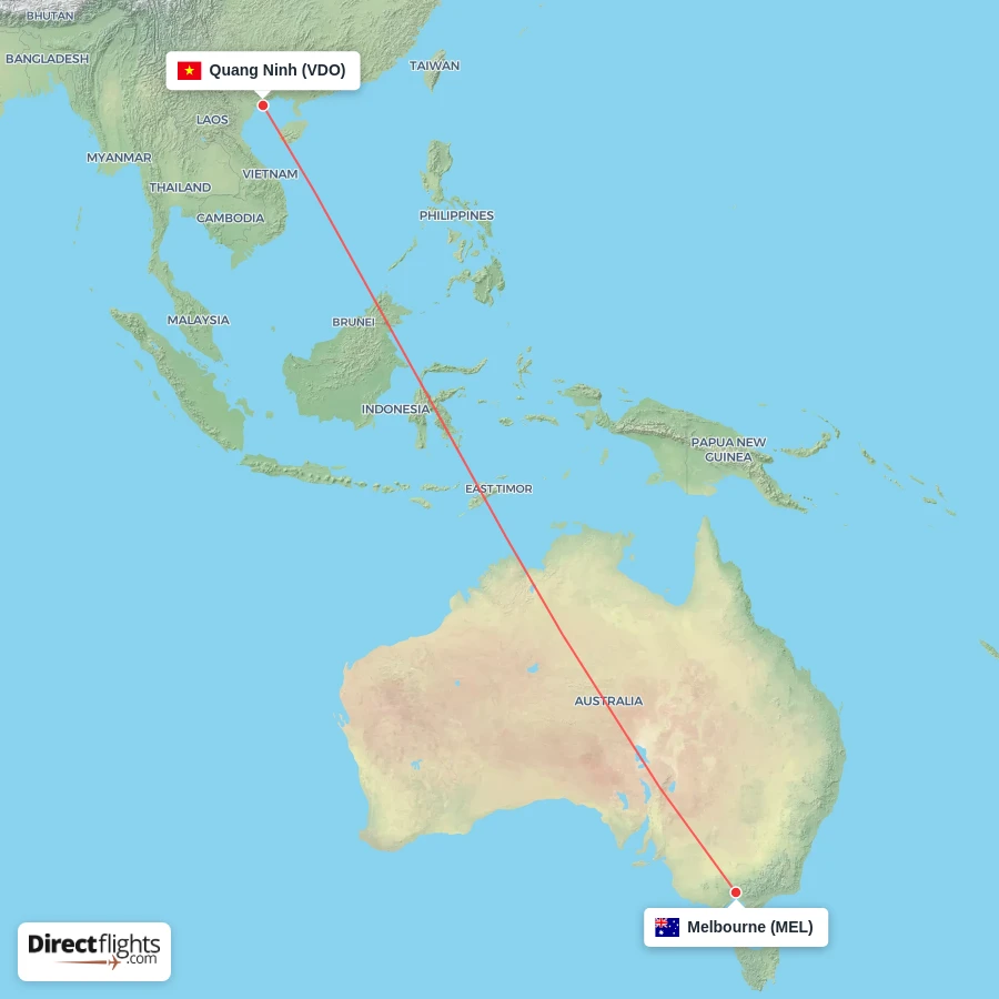 MEL - VDO route map