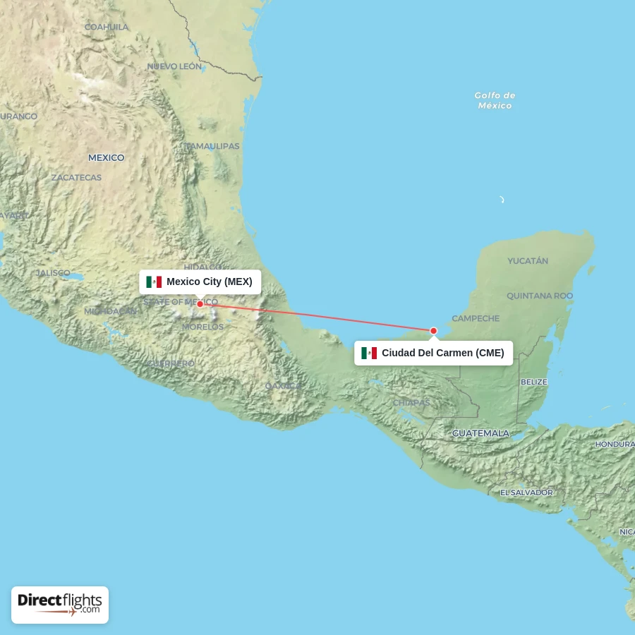 MEX - CME route map