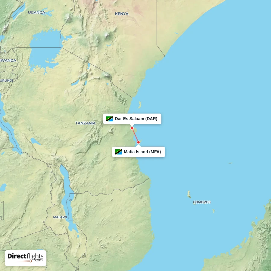 MFA - DAR route map