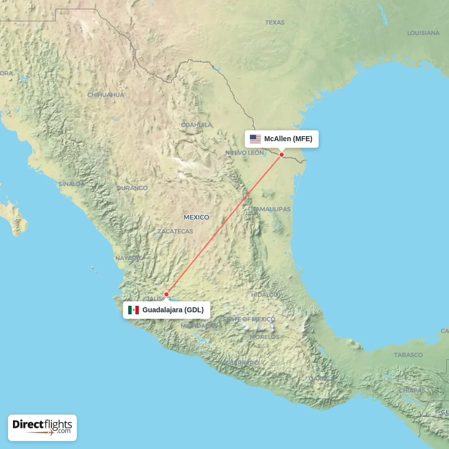 MFE - GDL route map