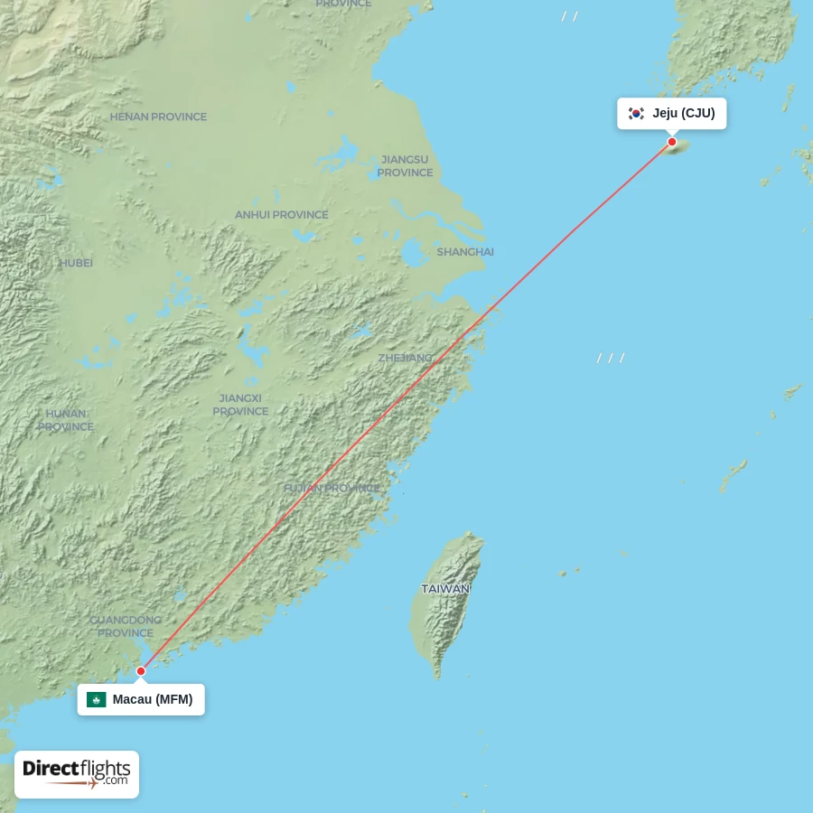 MFM - CJU route map
