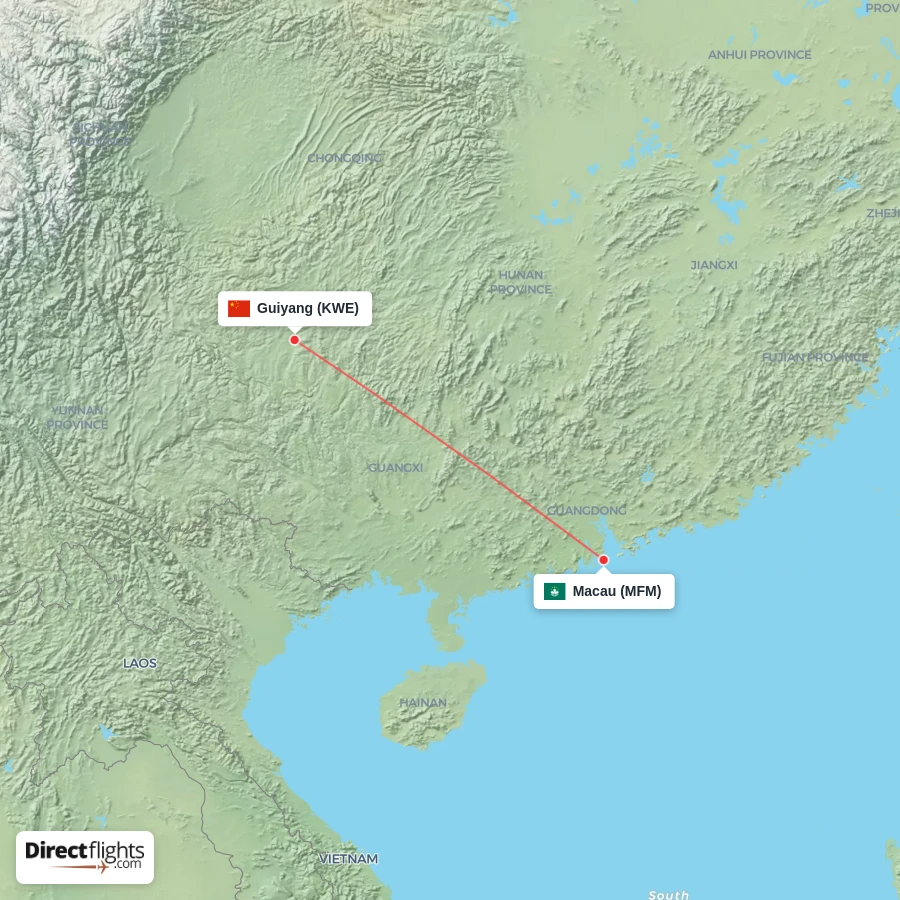MFM - KWE route map