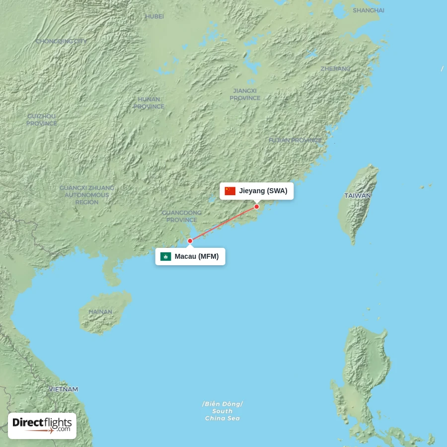 MFM - SWA route map