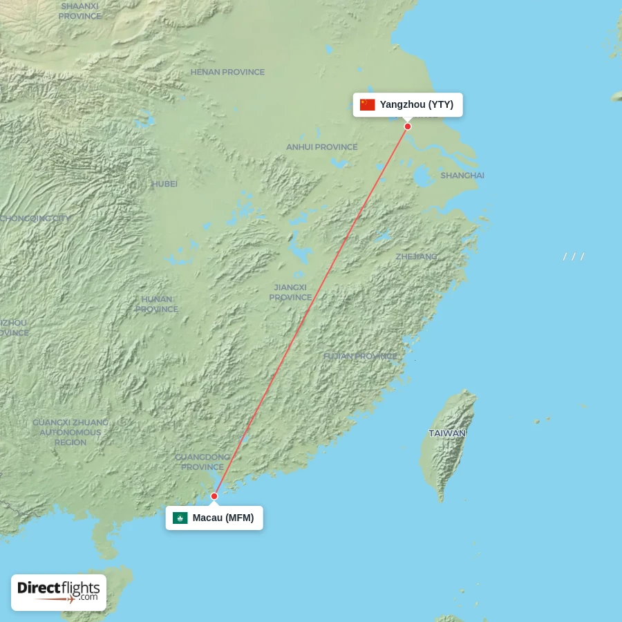 MFM - YTY route map