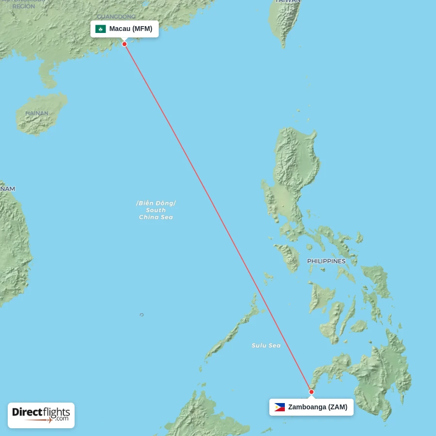 MFM - ZAM route map