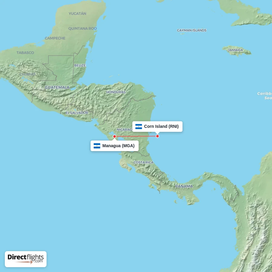 MGA - RNI route map