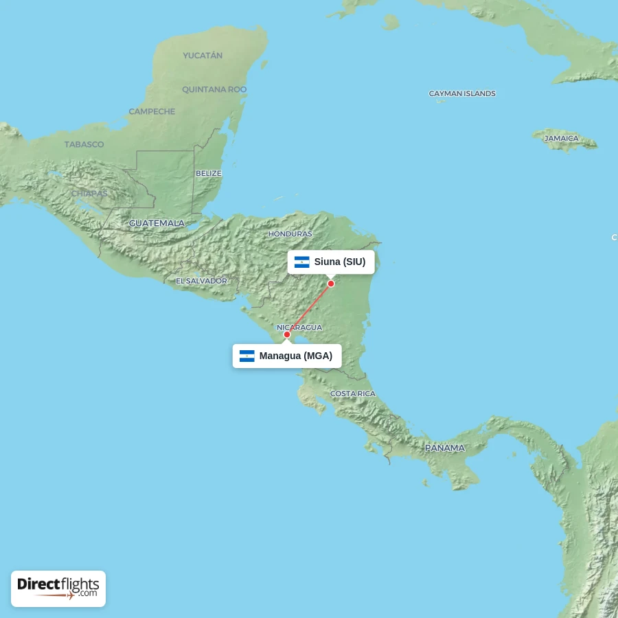 MGA - SIU route map