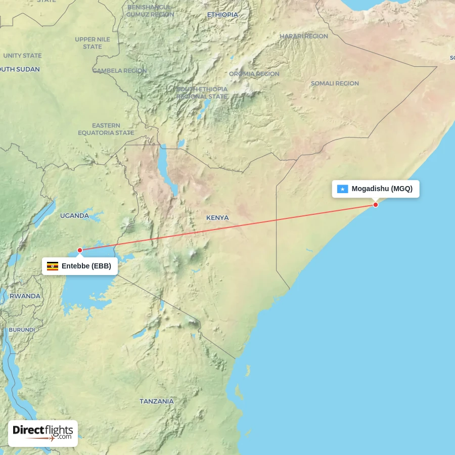 MGQ - EBB route map