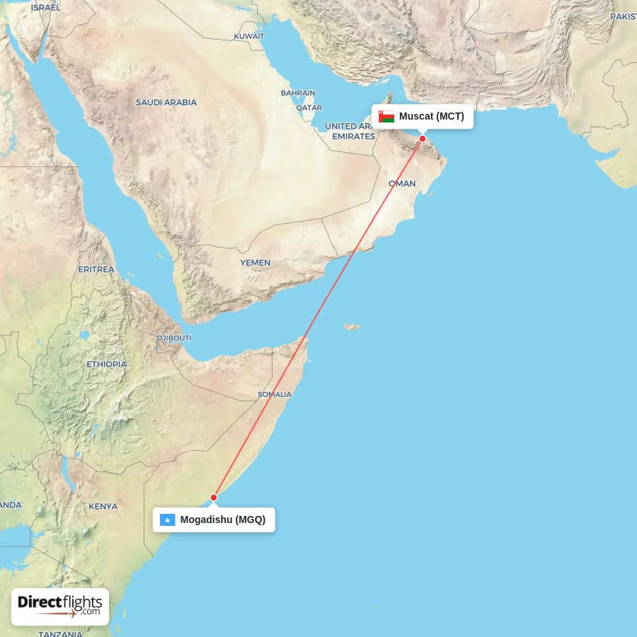 MGQ - MCT route map