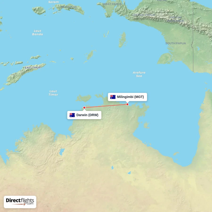 MGT - DRW route map