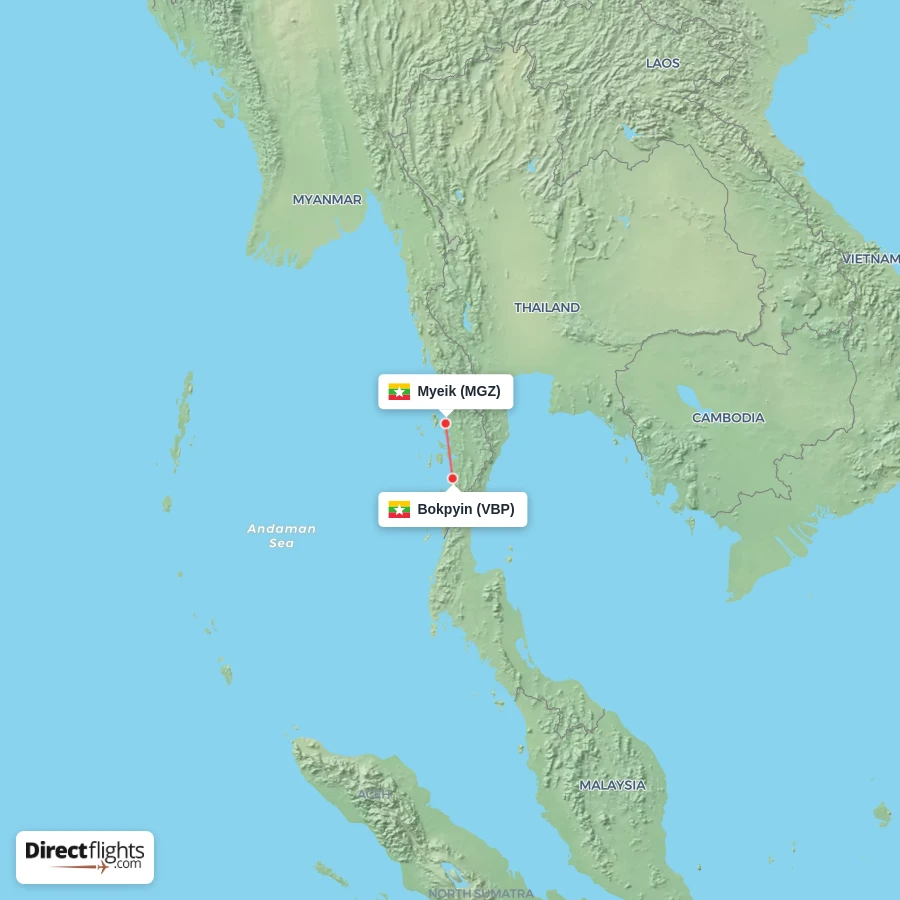 MGZ - VBP route map