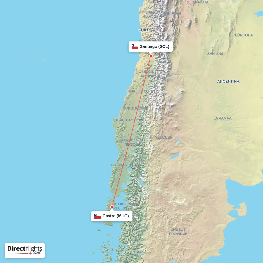 MHC - SCL route map