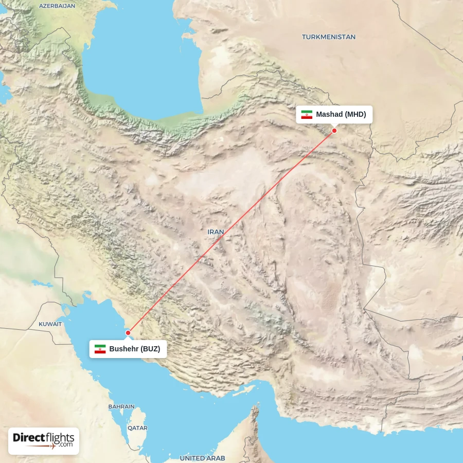 MHD - BUZ route map