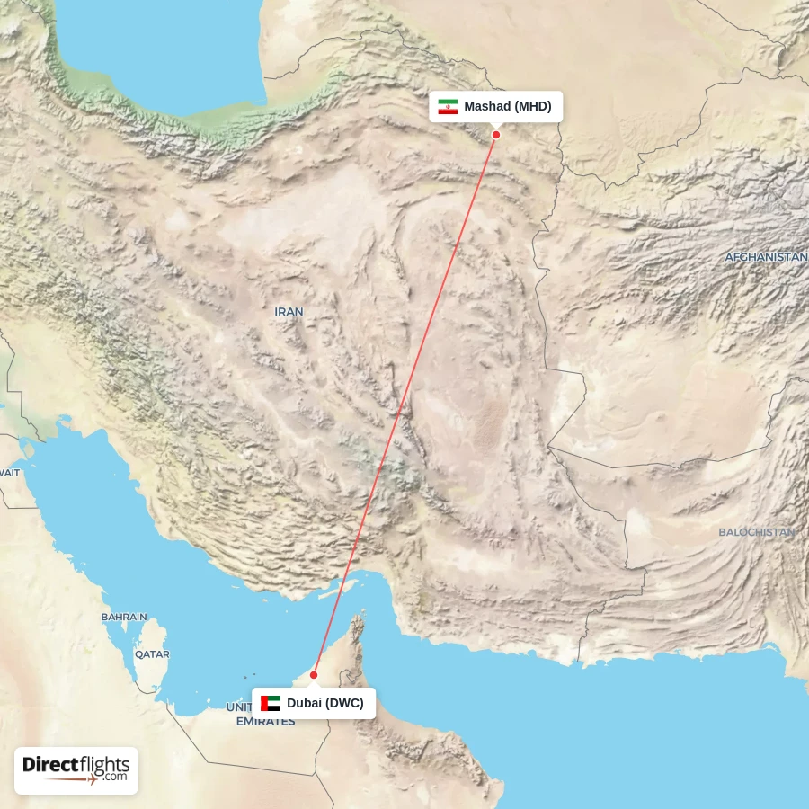 MHD - DWC route map