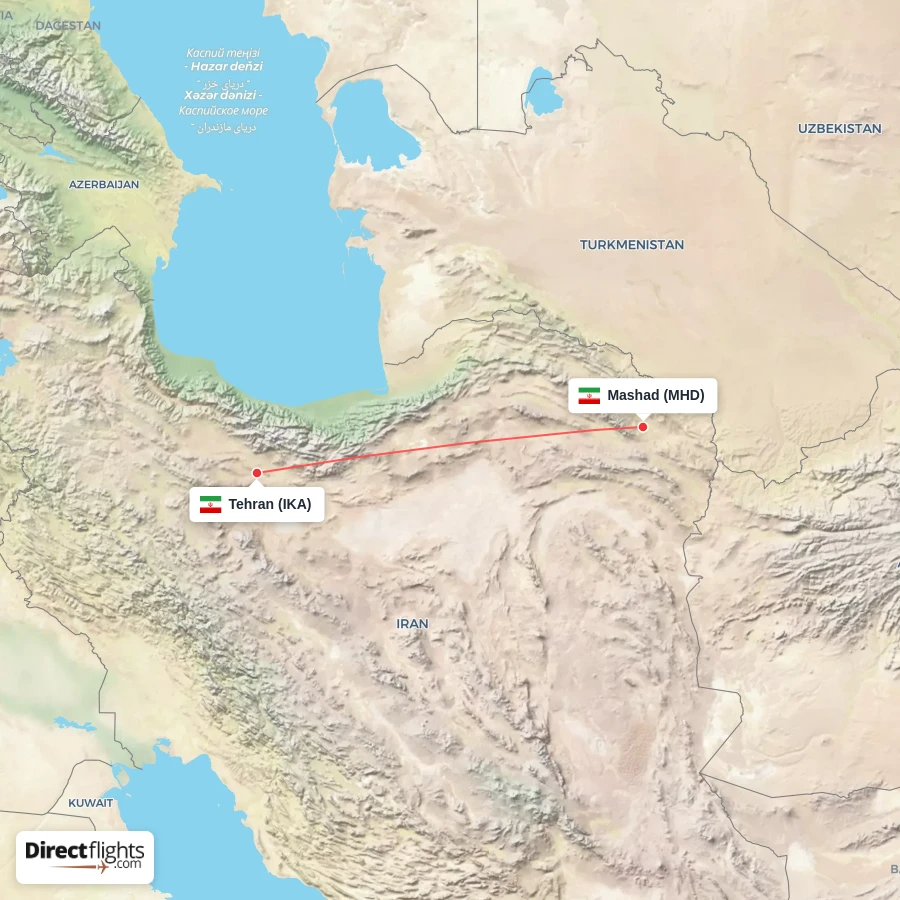MHD - IKA route map