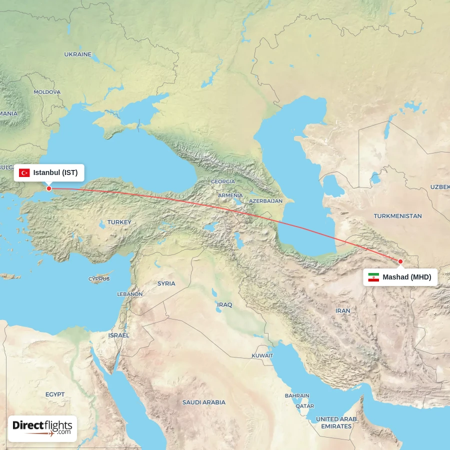 MHD - IST route map