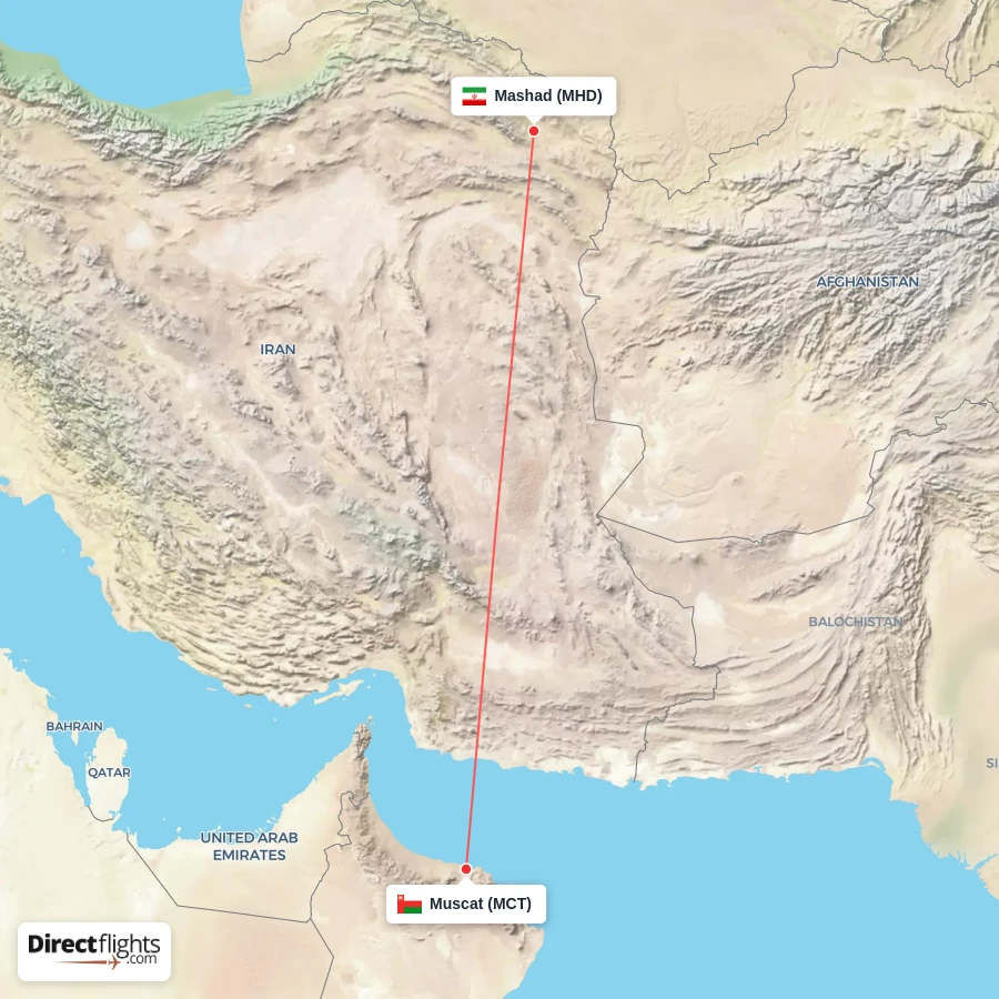 MHD - MCT route map