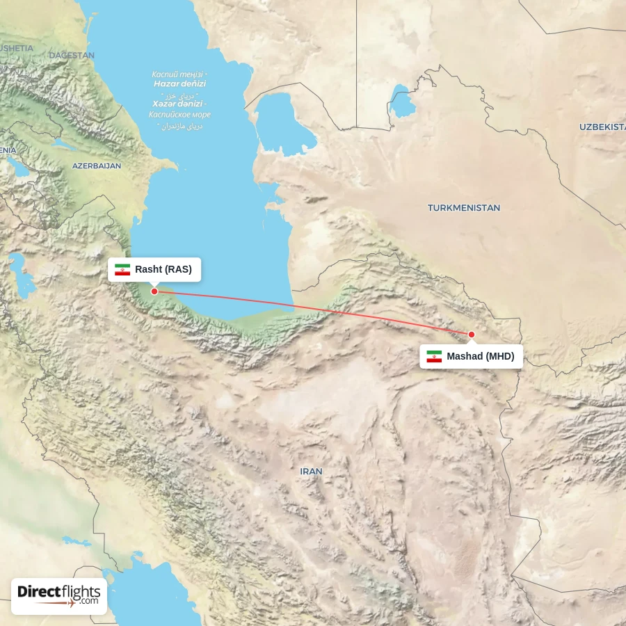 MHD - RAS route map