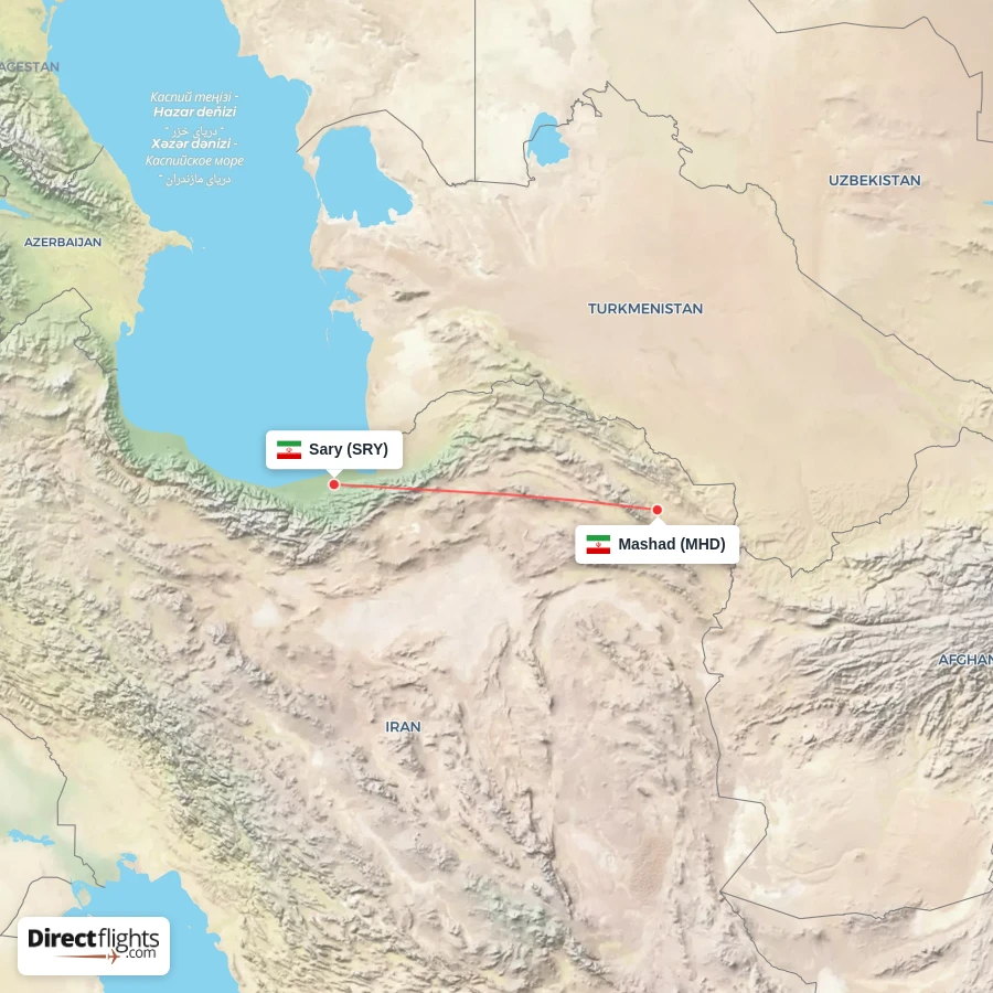 MHD - SRY route map