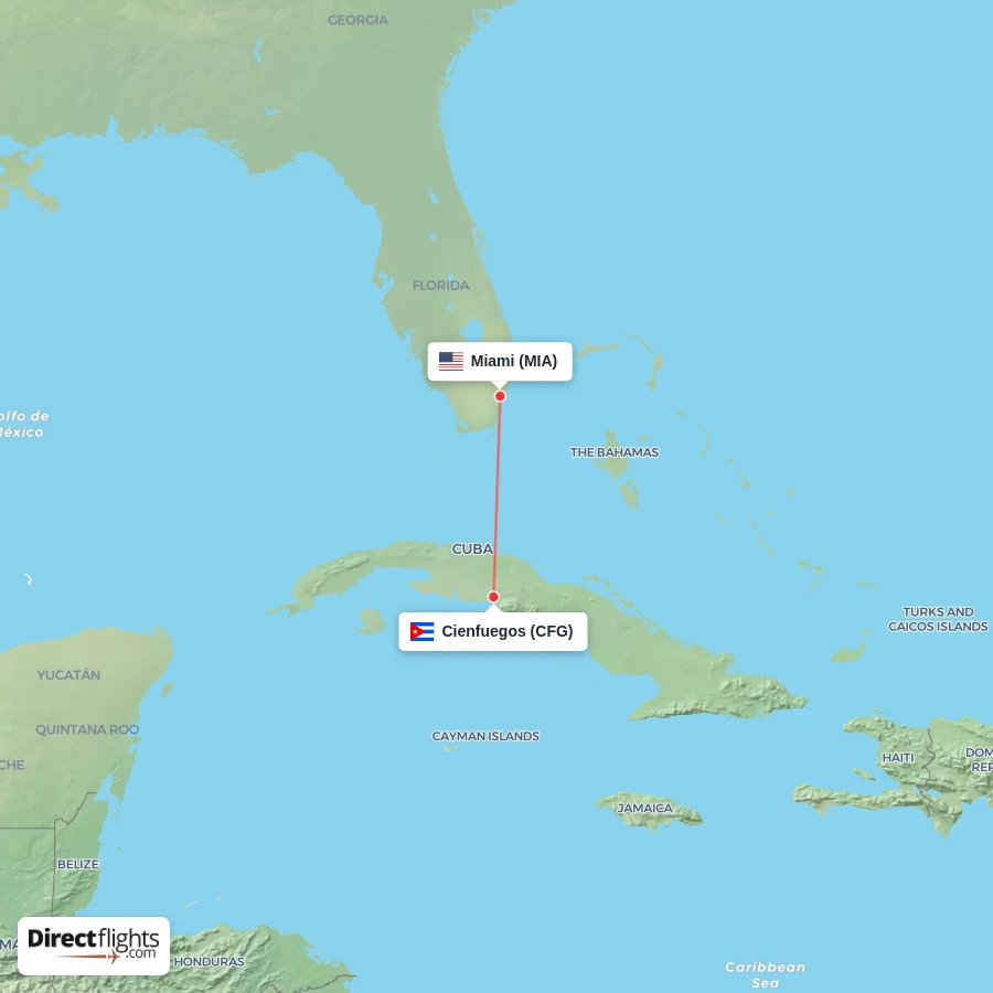 MIA - CFG route map