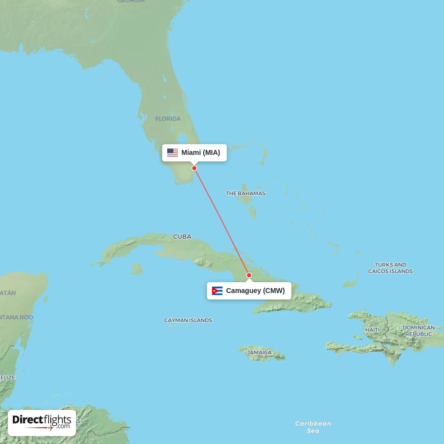 MIA - CMW route map
