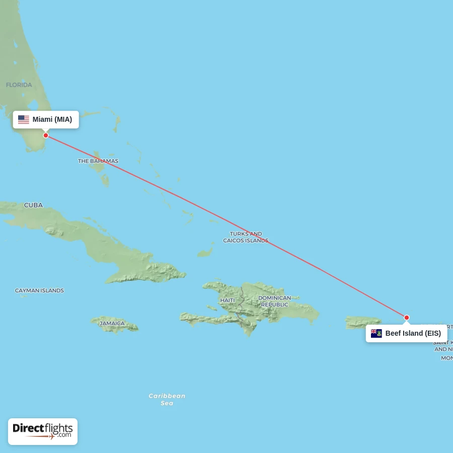 MIA - EIS route map