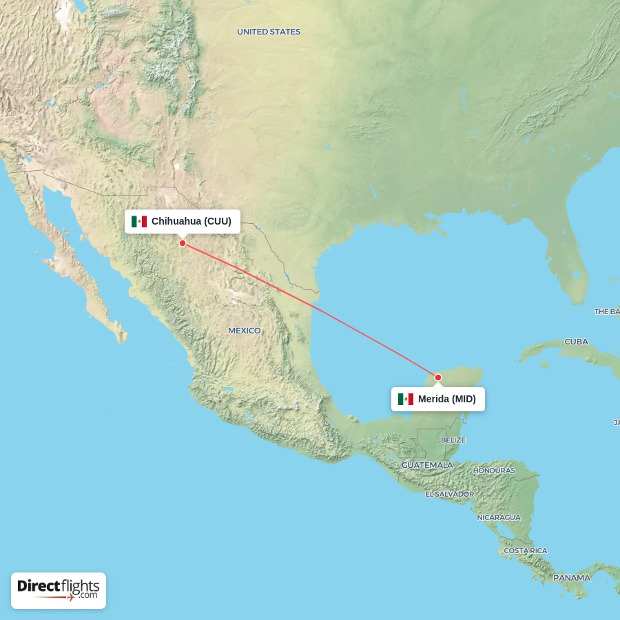 MID - CUU route map