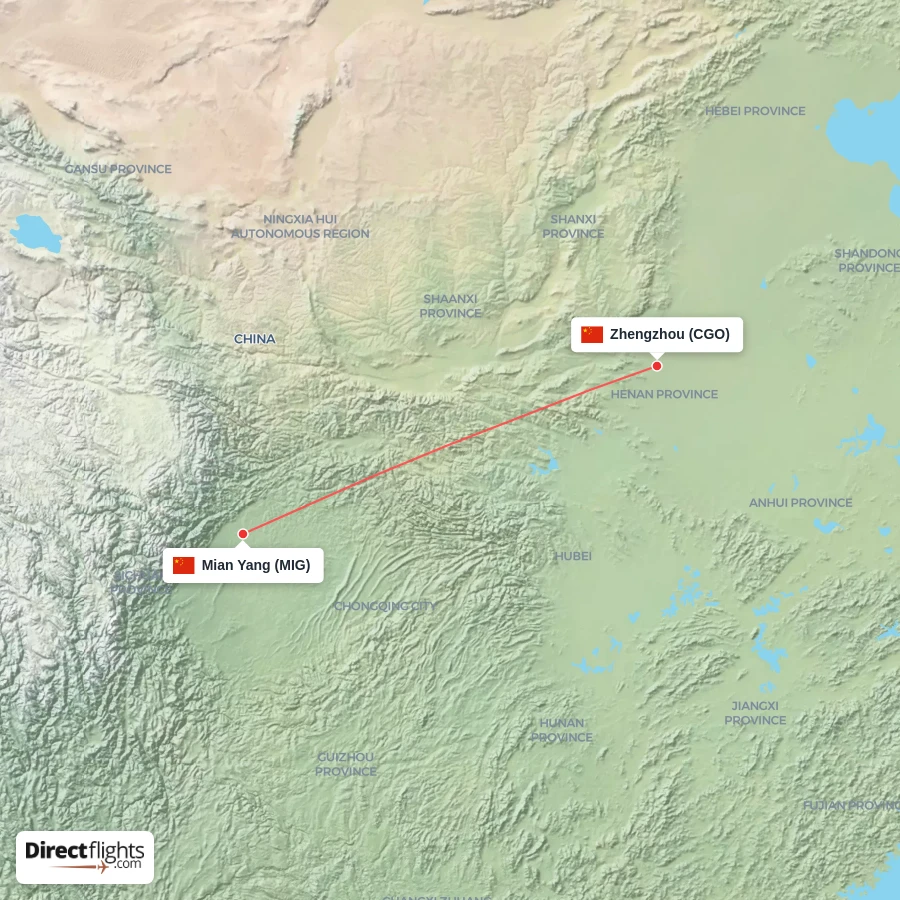 MIG - CGO route map
