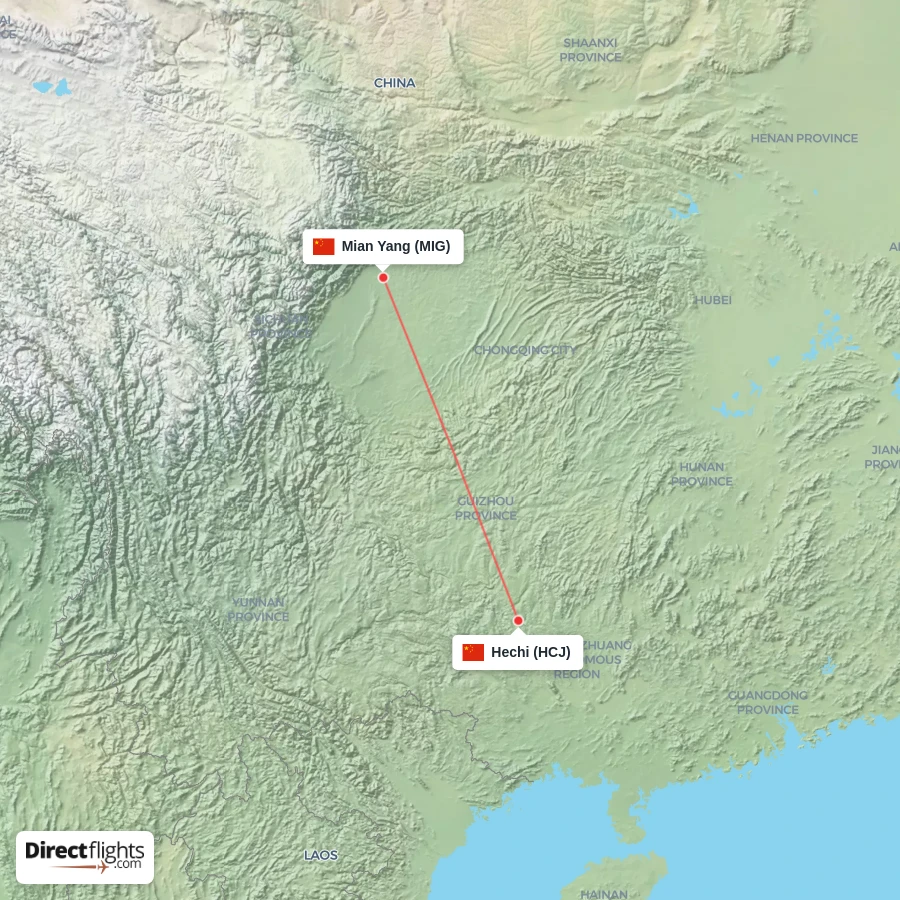 MIG - HCJ route map