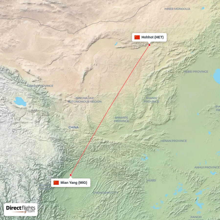 MIG - HET route map