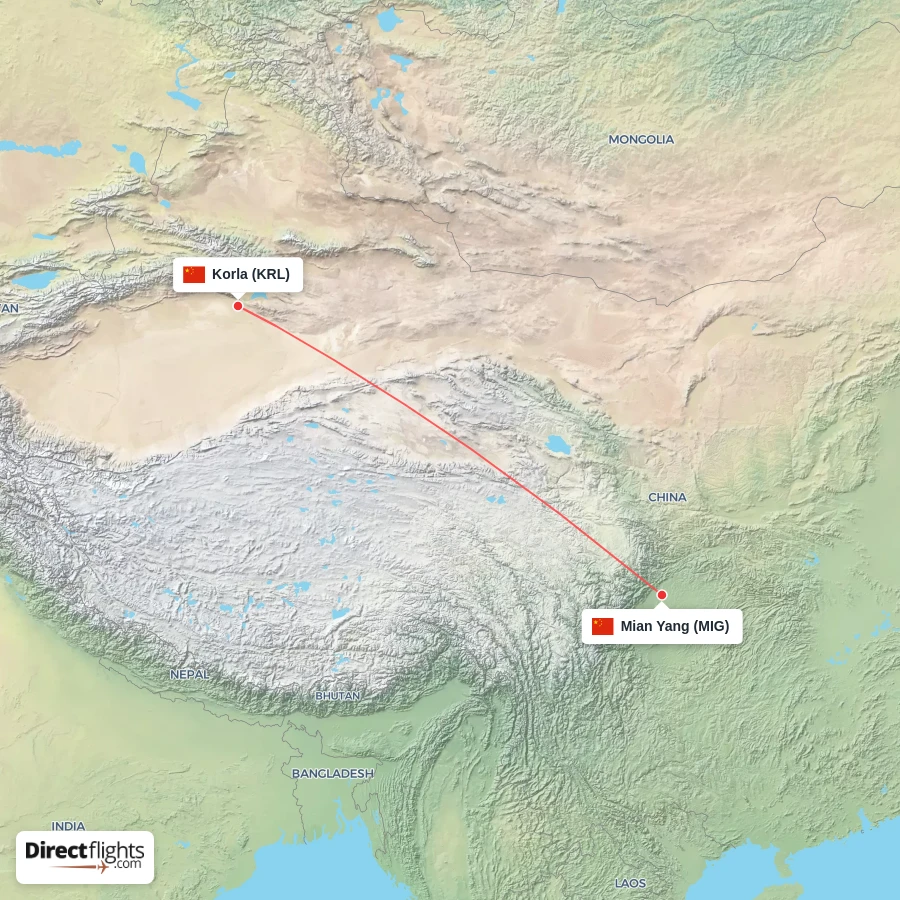 MIG - KRL route map