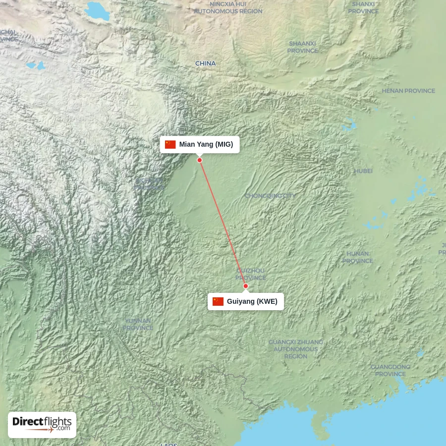 MIG - KWE route map