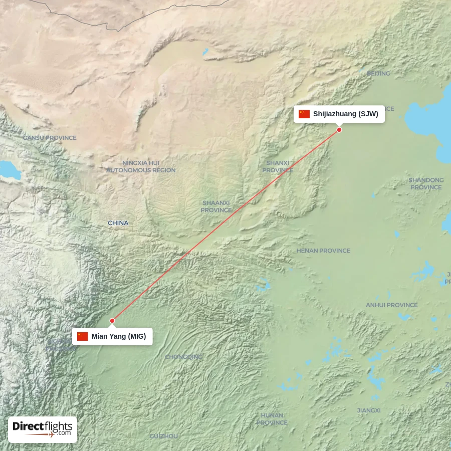 MIG - SJW route map