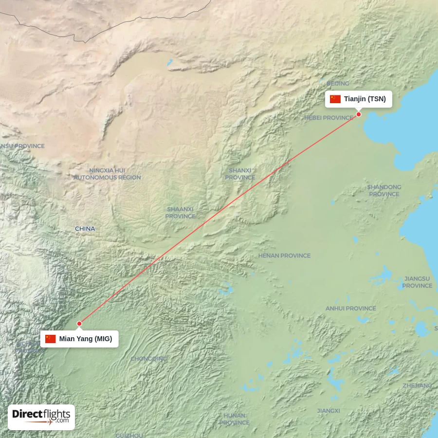 MIG - TSN route map
