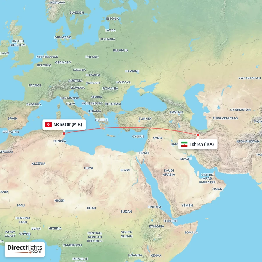 MIR - IKA route map