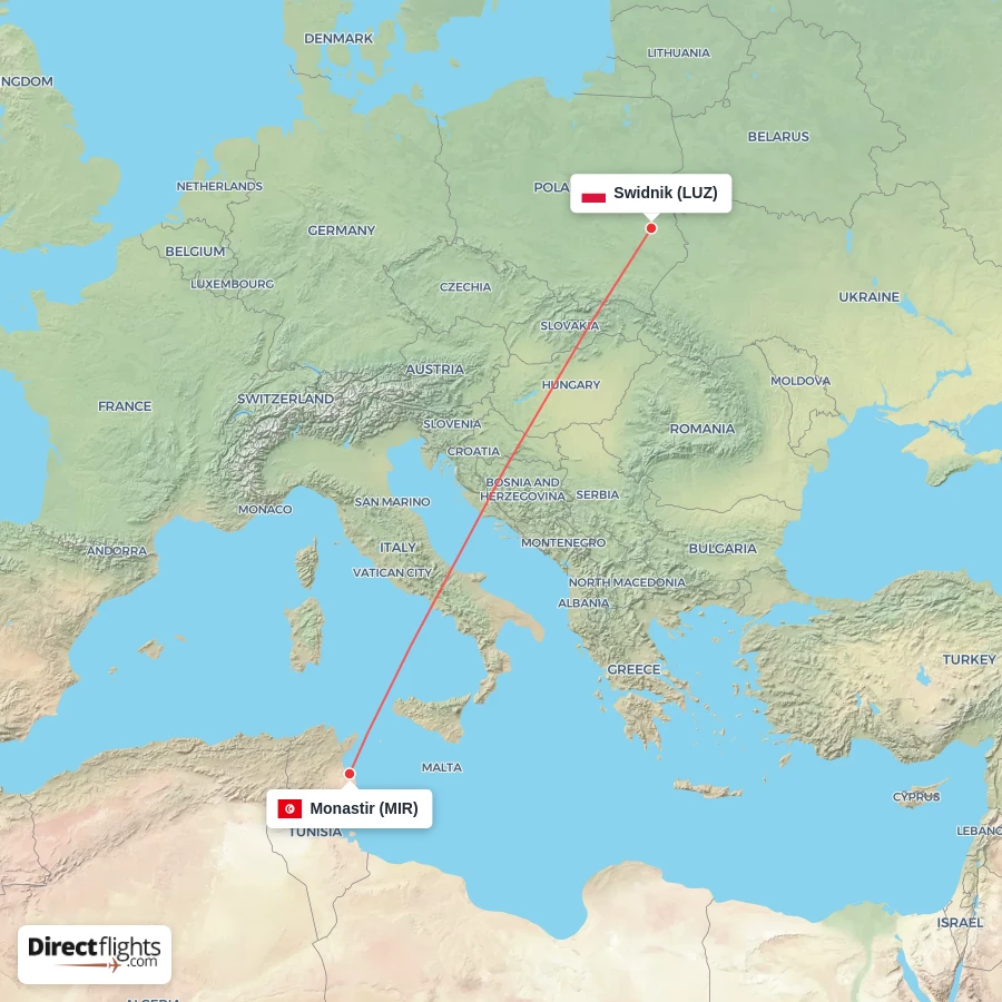 MIR - LUZ route map
