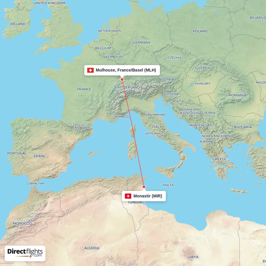 MIR - MLH route map
