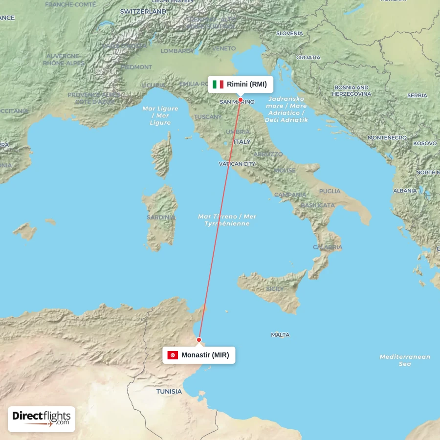MIR - RMI route map