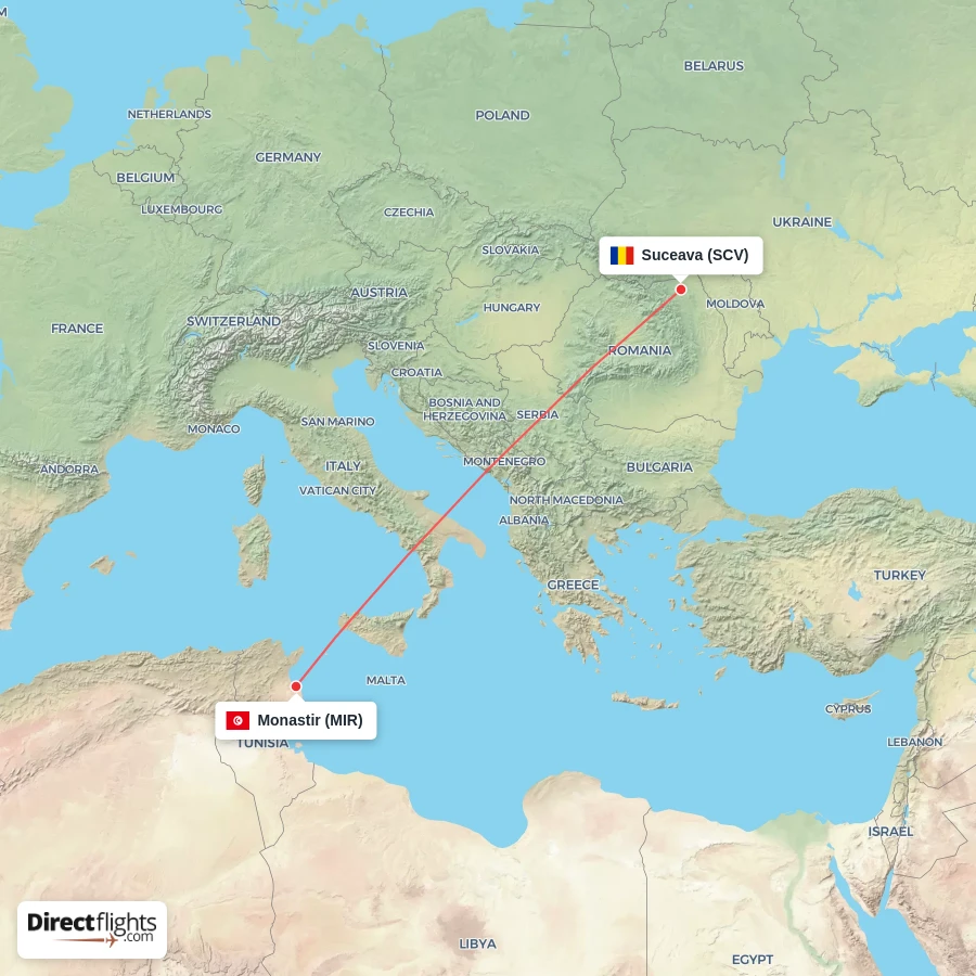MIR - SCV route map