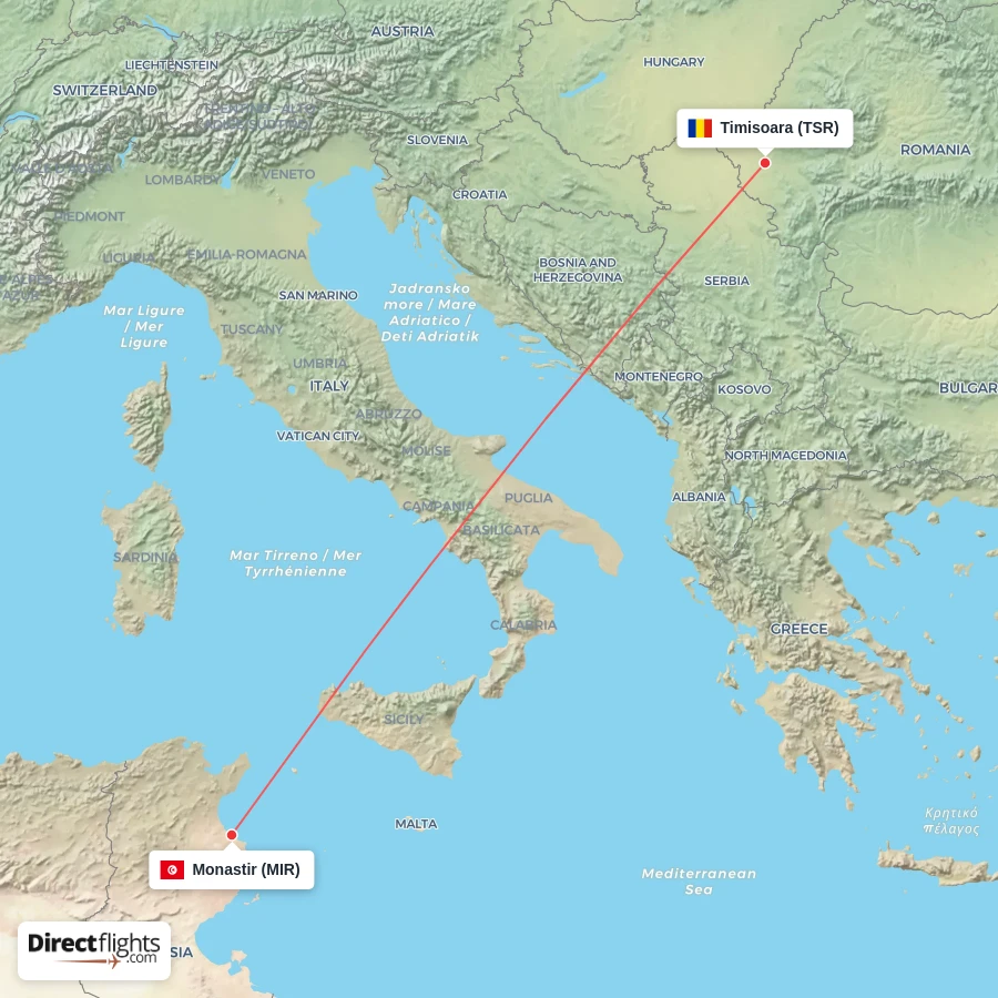 MIR - TSR route map