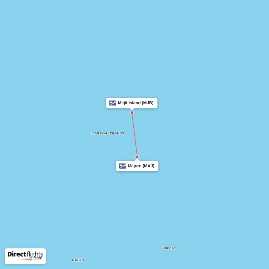 MJB - MAJ route map