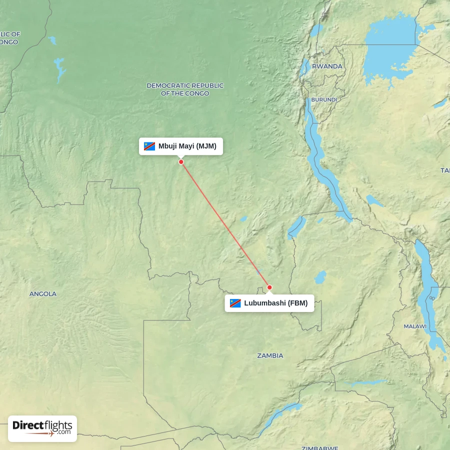 MJM - FBM route map